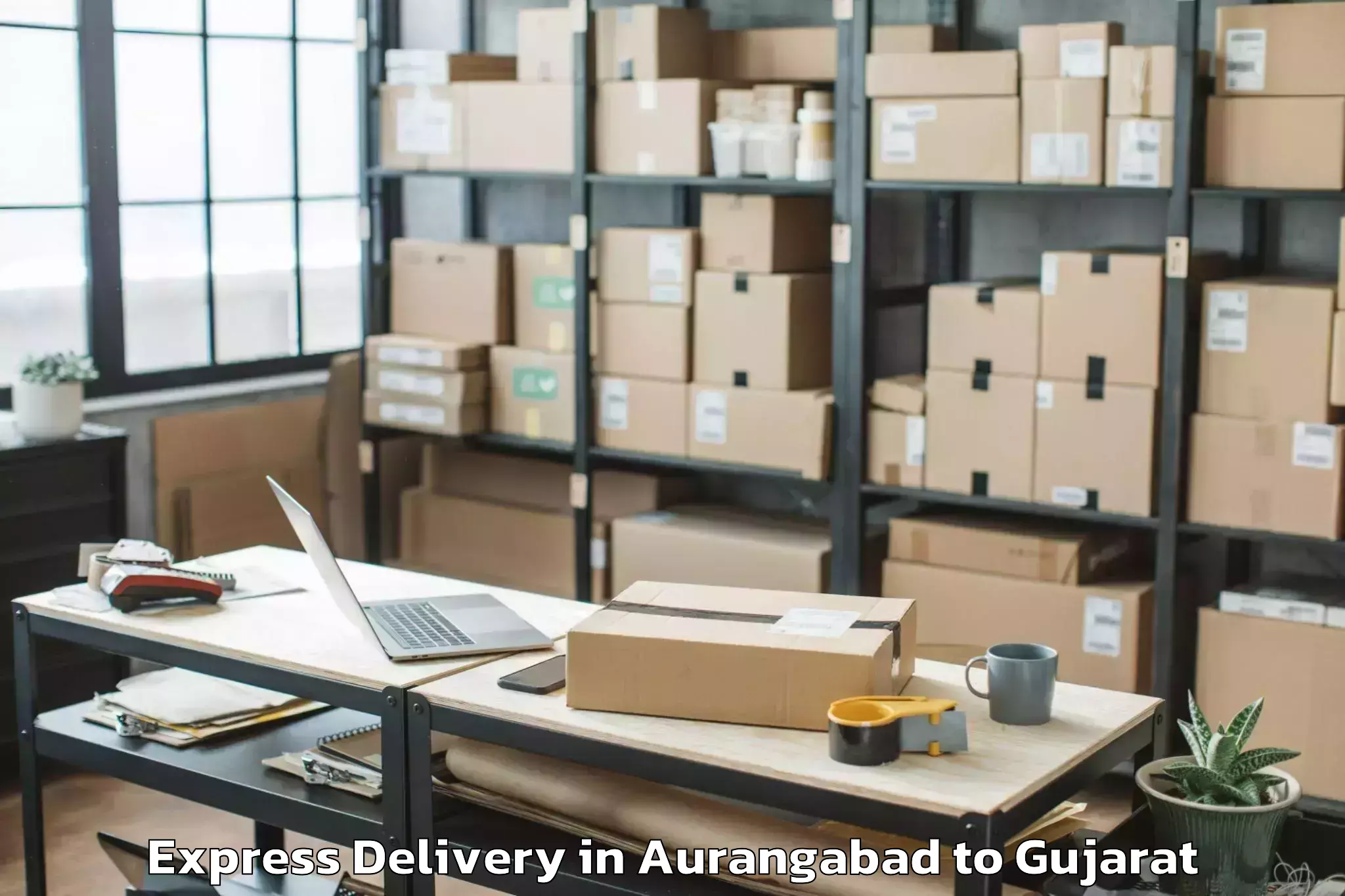 Professional Aurangabad to Salaya Express Delivery